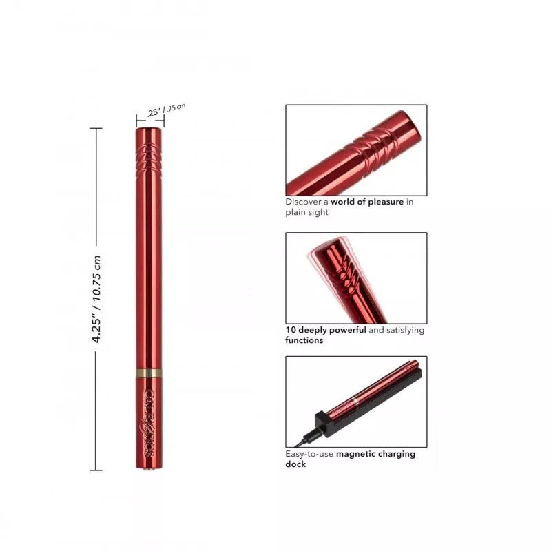 Mini vibratorius Hidden Pleasures (raudonas)