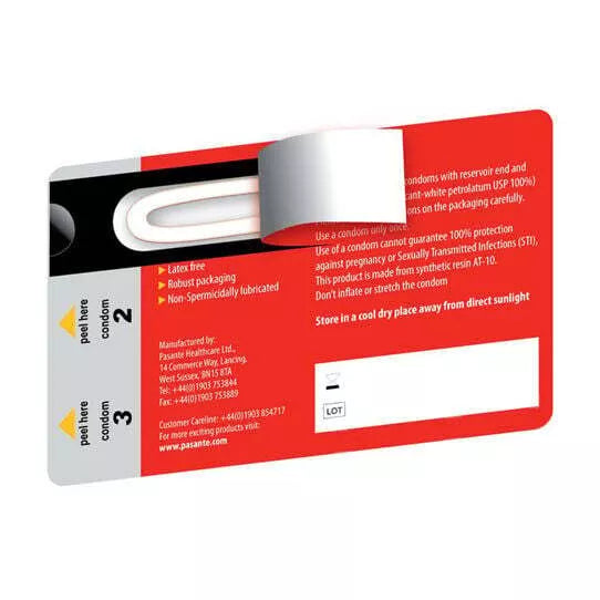 Prezervatyvai Pasante Unique (3 vnt.)