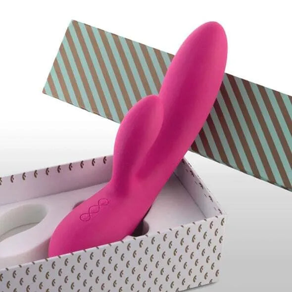 Kiškučio vibratorius Lea (tamsus rožinis)