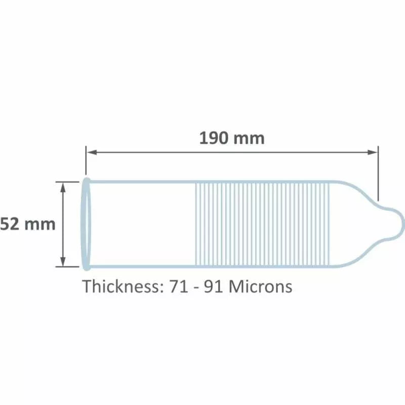Prezervatyvai Pasante Ribbed (1 vnt.)