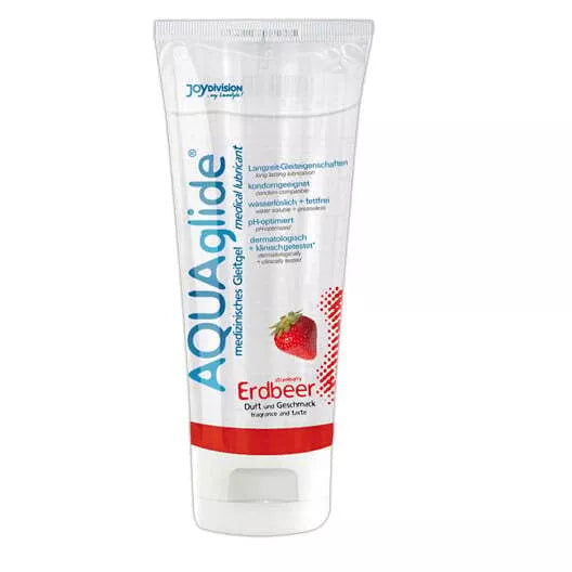 AQUAglide lubrikantas Braškė (100 ml)